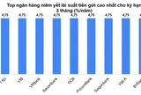 Nhiều ngân hàng có lãi suất tiết kiệm kỳ hạn 3 tháng chạm trần