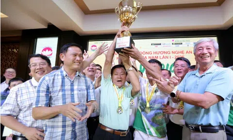 Thanh Chương bản lĩnh trên chấm 11m, đăng quang Giải bóng đá Đồng hương Nghệ An khu vực Phía Nam