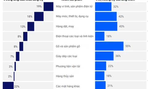Nhóm xuất khẩu chủ lực sang Mỹ: May Sông Hồng (MSH), Vĩnh Hoàn (VHC), TNG... chiếm tỷ trọng lớn