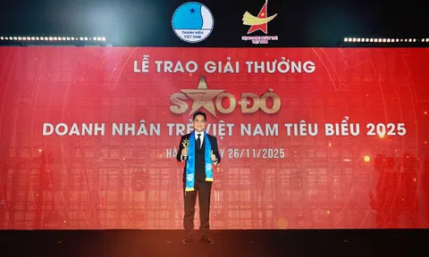 Doanh nhân Bùi Ngọc Quốc Hưng CEO CareerViet ghi dấu ấn tại giải thưởng Sao Đỏ - Doanh nhân trẻ Việt Nam