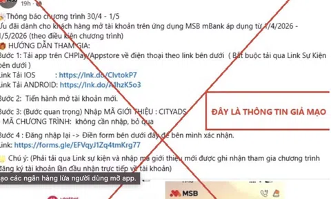 Ngân hàng cảnh báo lừa đảo kiểu mới