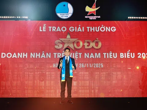 Doanh nhân Bùi Ngọc Quốc Hưng CEO CareerViet ghi dấu ấn tại giải thưởng Sao Đỏ - Doanh nhân trẻ Việt Nam