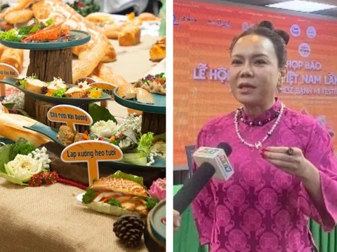 Nghệ sĩ Việt Hương quảng bá cho lễ hội bánh mì lần 4