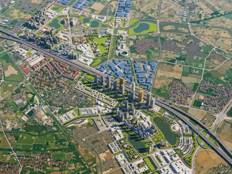 Hòa Phát sẽ góp 250 triệu cổ phần vào siêu đô thị gần 700ha phía Bắc Hà Nội