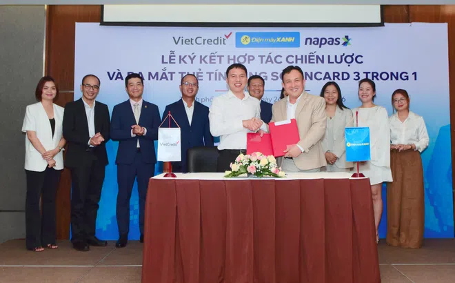 Mở rộng mảng tài chính, Điện Máy Xanh "bắt tay" với VietCredit phát hành thẻ tín dụng nội địa